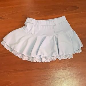 Blue lace women’s skirt y2k